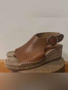 Rag & Bone Calla Leather Wedge Espadrille Sandals